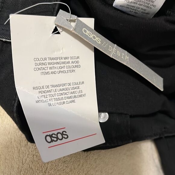 NWT- ASOS- 2. Black Skinny Ankle Crop Jeans - Picture 8 of 8